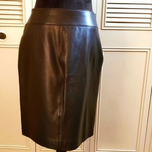 Valerie Steven's Lamb Leather Skirt